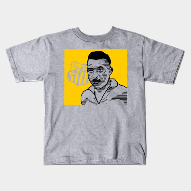 Pelé Kids T-Shirt by GerArts